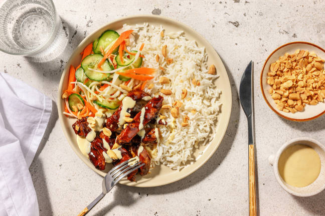 Bulgogibowl met Koreaanse stijl biefstukreepjes