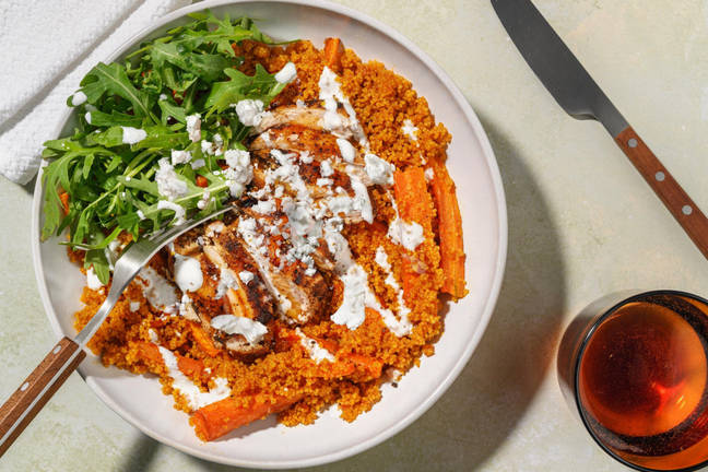 Herby Chicken Thighs and Chermoula Couscous