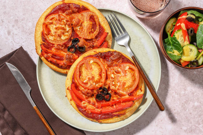 Mini pizza faces | Gör din egen