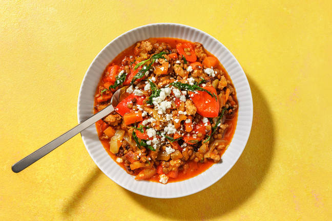 Hurtig italiensk svinekøds- og linsesuppe