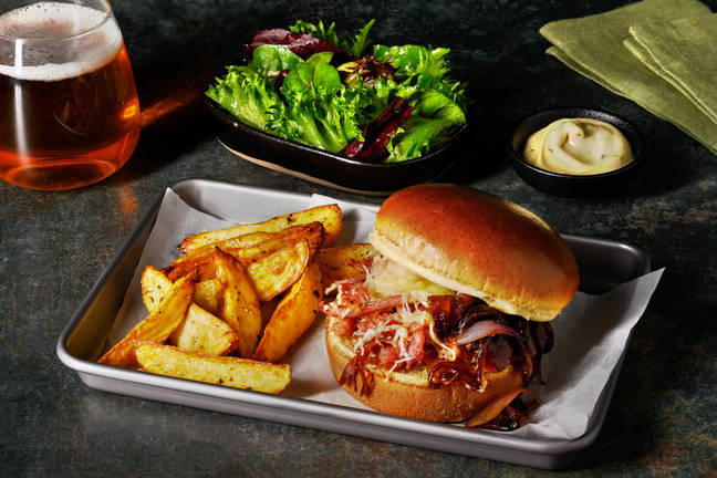 Fransk confiteret andeburger med gruyère