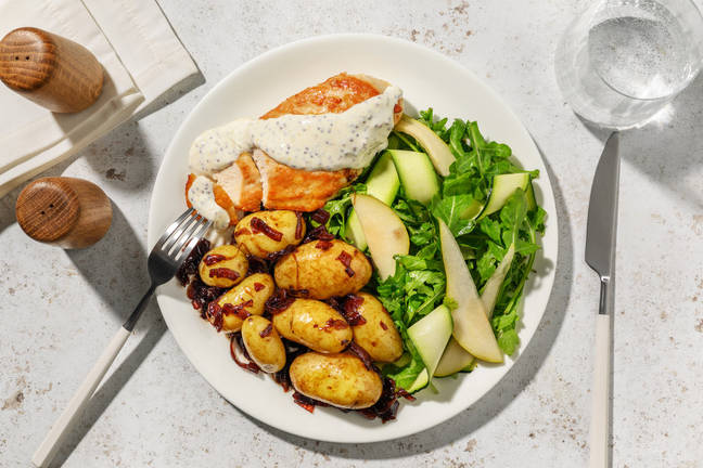 Kylling i kremet sennepssaus