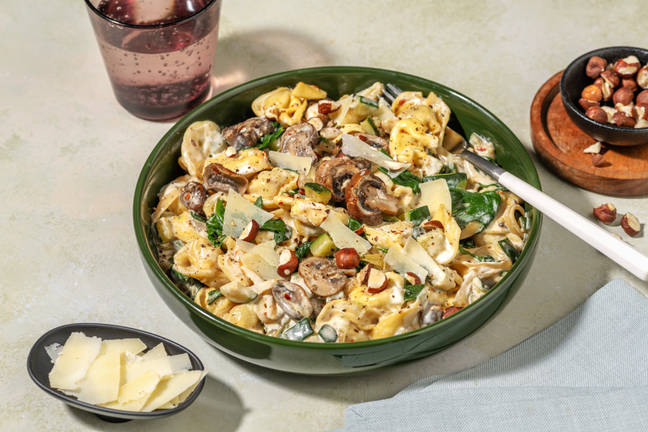 Spenat- och ricottafylld tortelloni