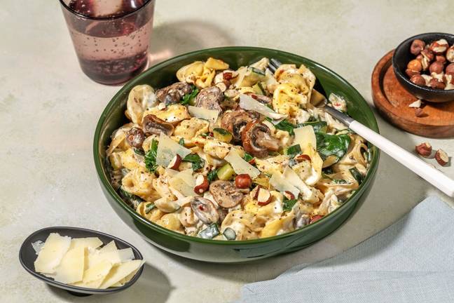 Spinat- og ricottafyldt tortelloni
