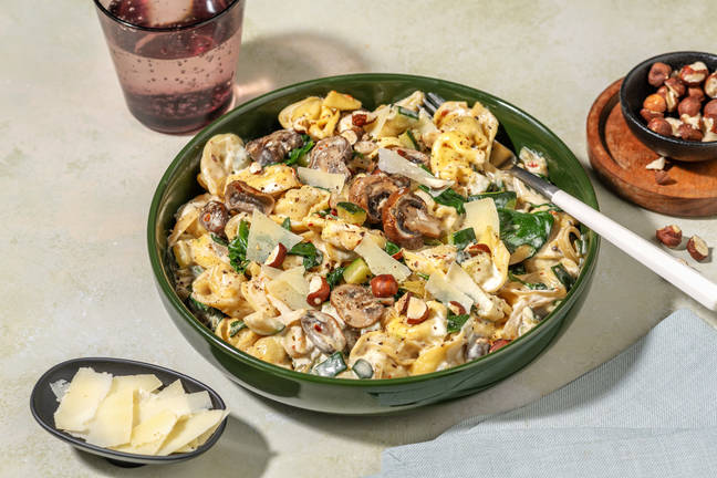 Spenat- och ricottafylld tortelloni