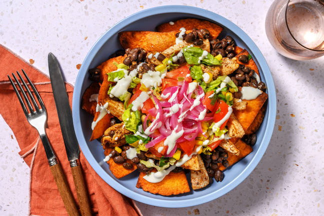Chicken Taco Salad with Zesty Sour Cream