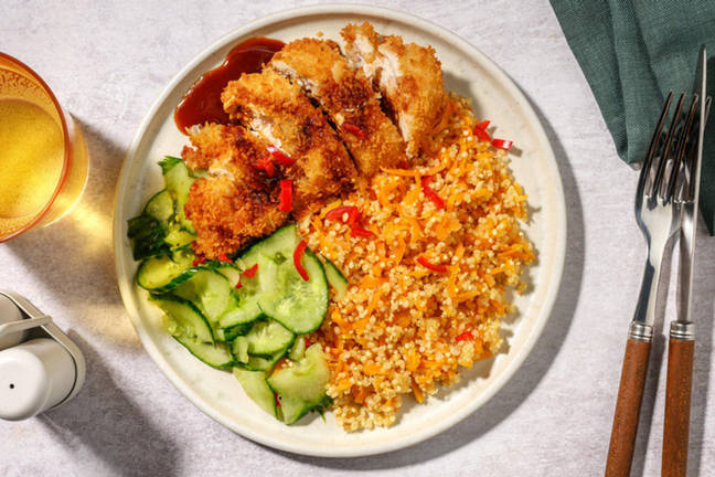 Hähnchen Katsu mit Karottenquinoa