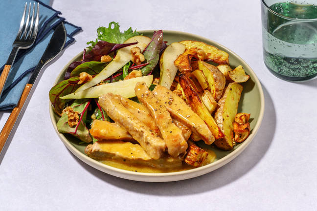 Honning- og sennepsglaseret svinekød