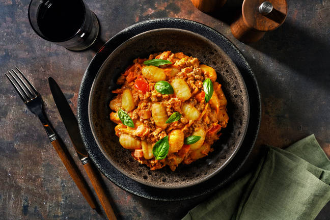 Gnocchi in cremiger Rindshackfleisch-Bolognese