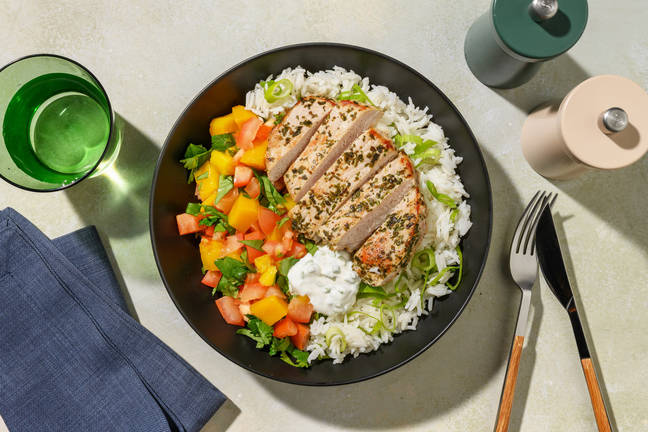 Honning- og cajunglaseret svinekotelet 