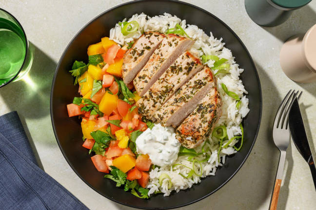 Honning- og cajunglaserte svinekoteletter