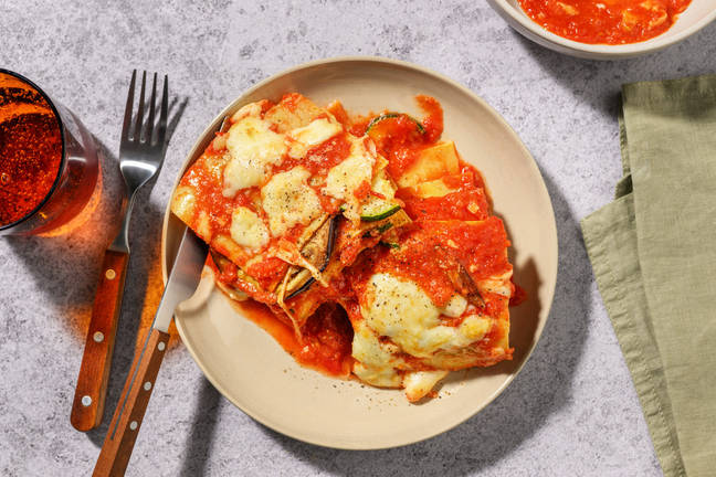 'Cheesy' grøntsagslasagne 