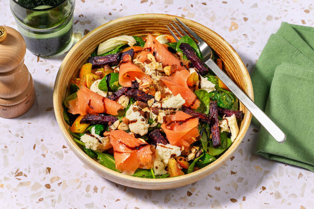 Smoked Salmon and Mozzarella Salad