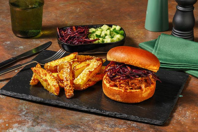 Thai Inspired Pulled Pork Burger