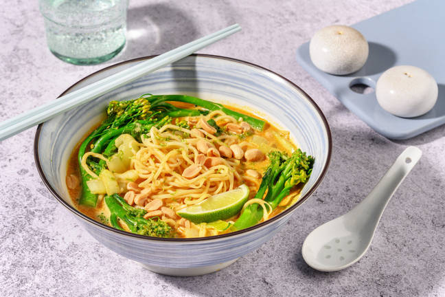 Thai Yellow Style Veggie Noodle Soup