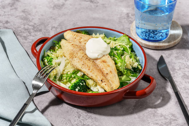 Honey-Garlic White Fish & Couscous