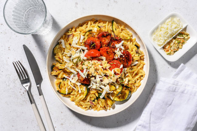 Orzo met courgette en gruyère