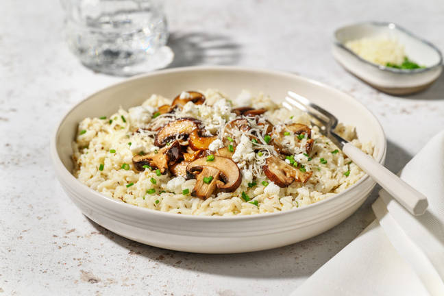Risotto au fromage de chèvre parfumé à la truffe