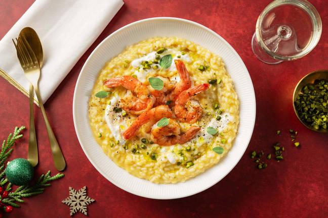 Risotto alle mazzancolle giganti e burrata Igp