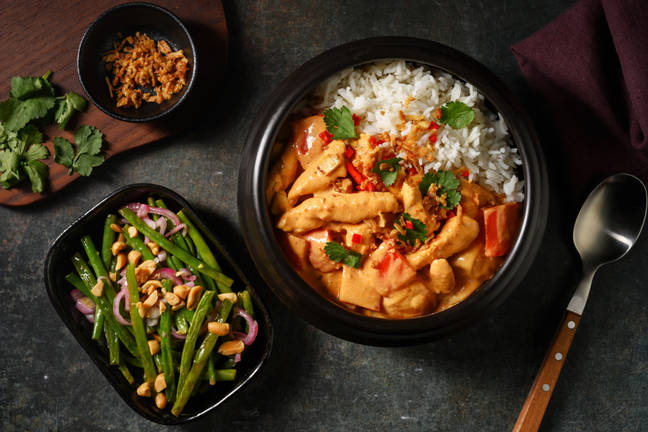 Thailändsk panangcurry på kyckling