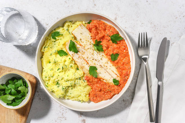 Fischfilet in Tomaten-Creme