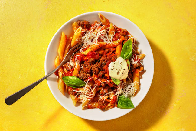 Snabb lasagneinspirerad pastagryta