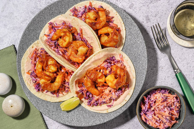 Teriyaki Garnelen Tacos