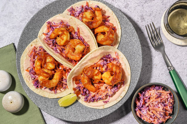 Teriyaki Garnelen Tacos