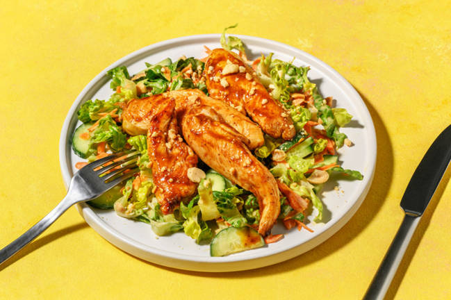 Salade Top Chrono : poulet laqué à l'asiatique