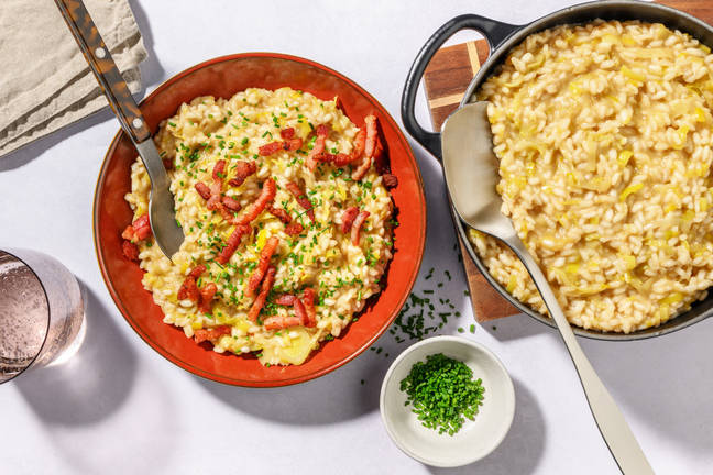 Risotto auvergnat au cantal AOP & lardons