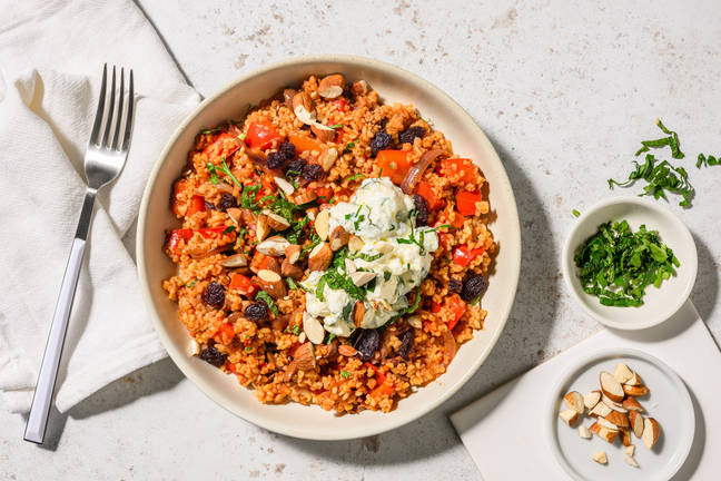 Boulgour façon pilaf à la libanaise & labneh