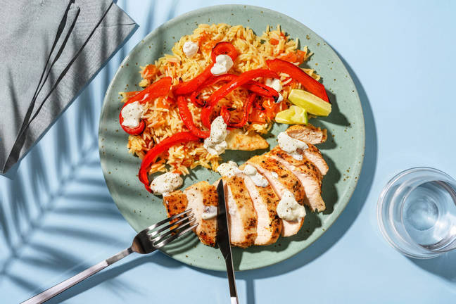 Poulet mariné à la mexicaine & poivron rôti