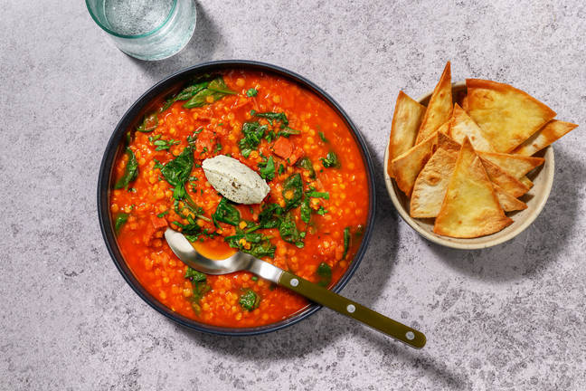 Soupe chorizo-lentilles à l'espagnole