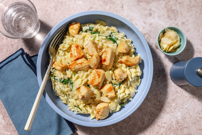 One Pot : orzo, poulet & fromage frais