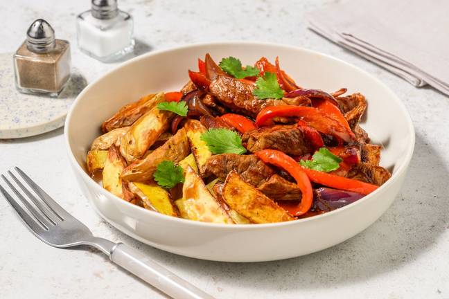 Bœuf sauté façon lomo saltado péruvien
