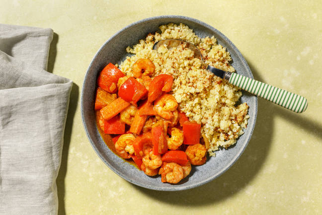 Prawn Massaman and Cauliflower Rice
