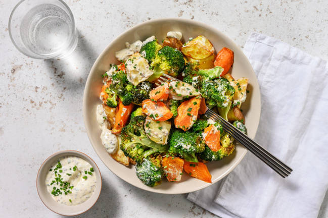 ¡Todo al horno! Ensalada de patata asada