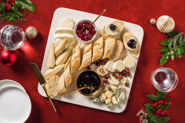 Christmas Cheese Charcuterie Board