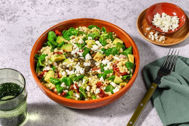 La Divine : couscous perlé, fromage grec & avocat