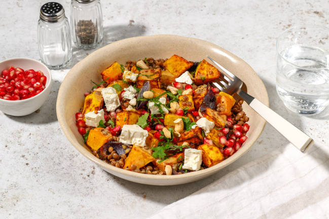 La Radieuse : lentilles, butternut & grenade