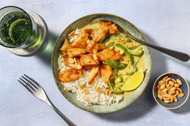 Émincés veggie au curry vert & lait de coco