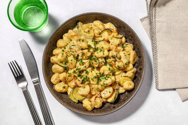 Gnocchi crémeux au fromage frais saveur truffe