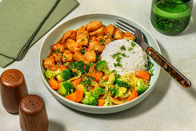 Dinde du général Tao & légumes sautés