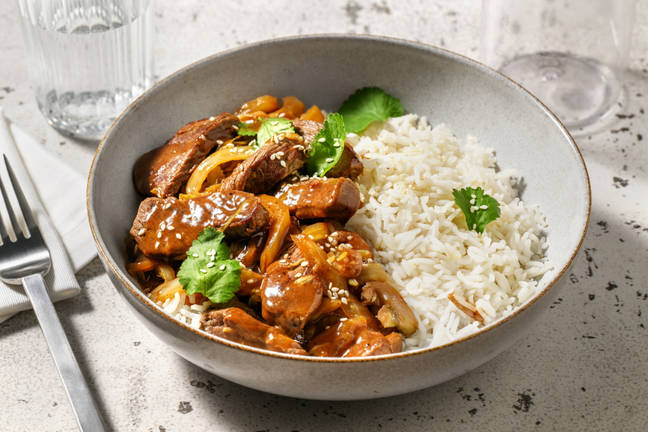 Stir fry: bœuf & légumes sautés au sésame