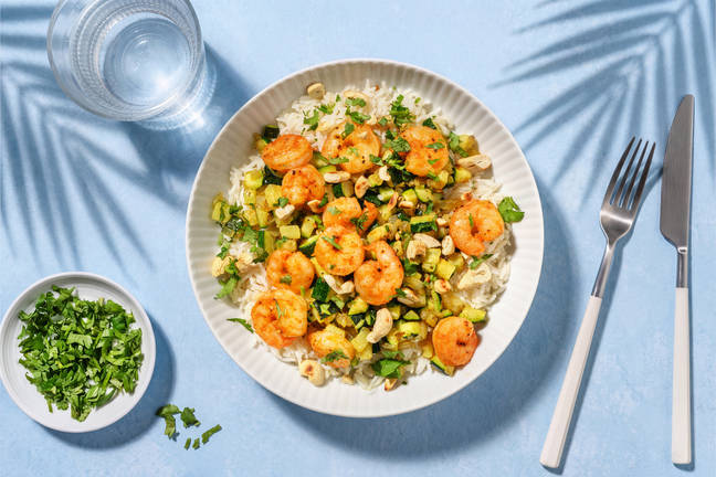 Crevettes poêlées & beurre parfumé aux épices