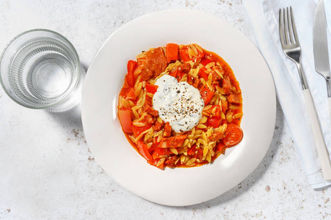 One pot : orzo & chorizo à la mexicaine
