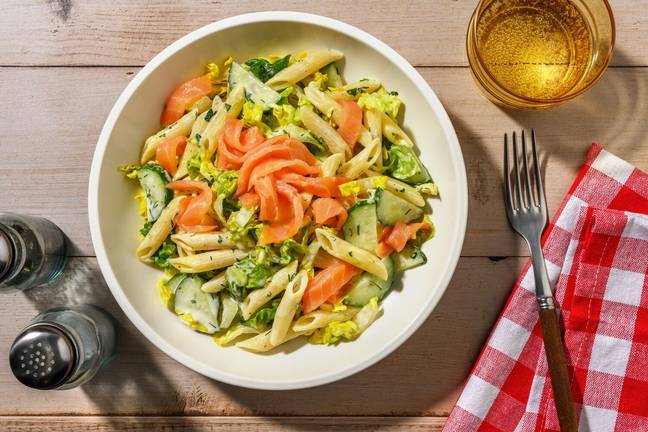 Salade de pâtes & saumon fumé du comptoir