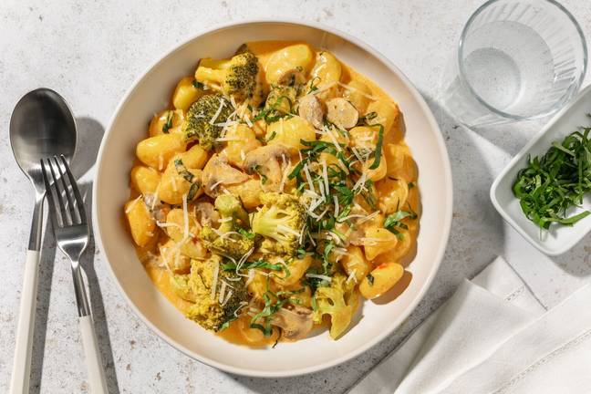 Cremige Gnocchi-Pfanne mit Brokkoli