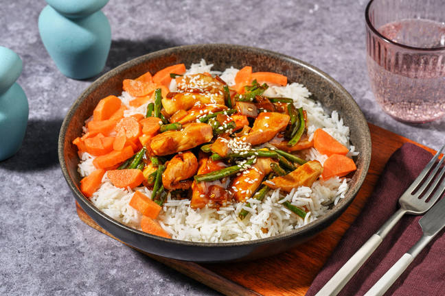 Hähnchen in Teriyaki-Zitronengras-Soße