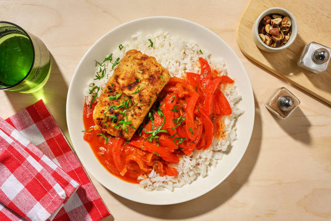 Lieu poêlé & piperade du Pays basque